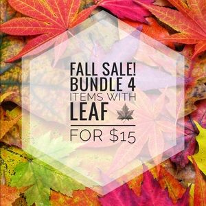 Bundle 4 items with a 🍁 for $15